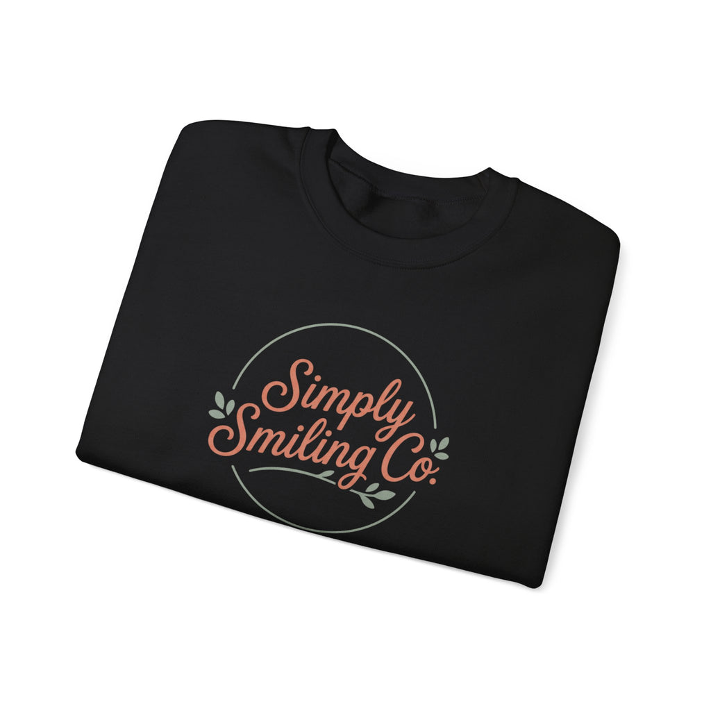 Simply Smiling Co. Crewneck Sweatshirt | Gen Z sassy, minimalist type