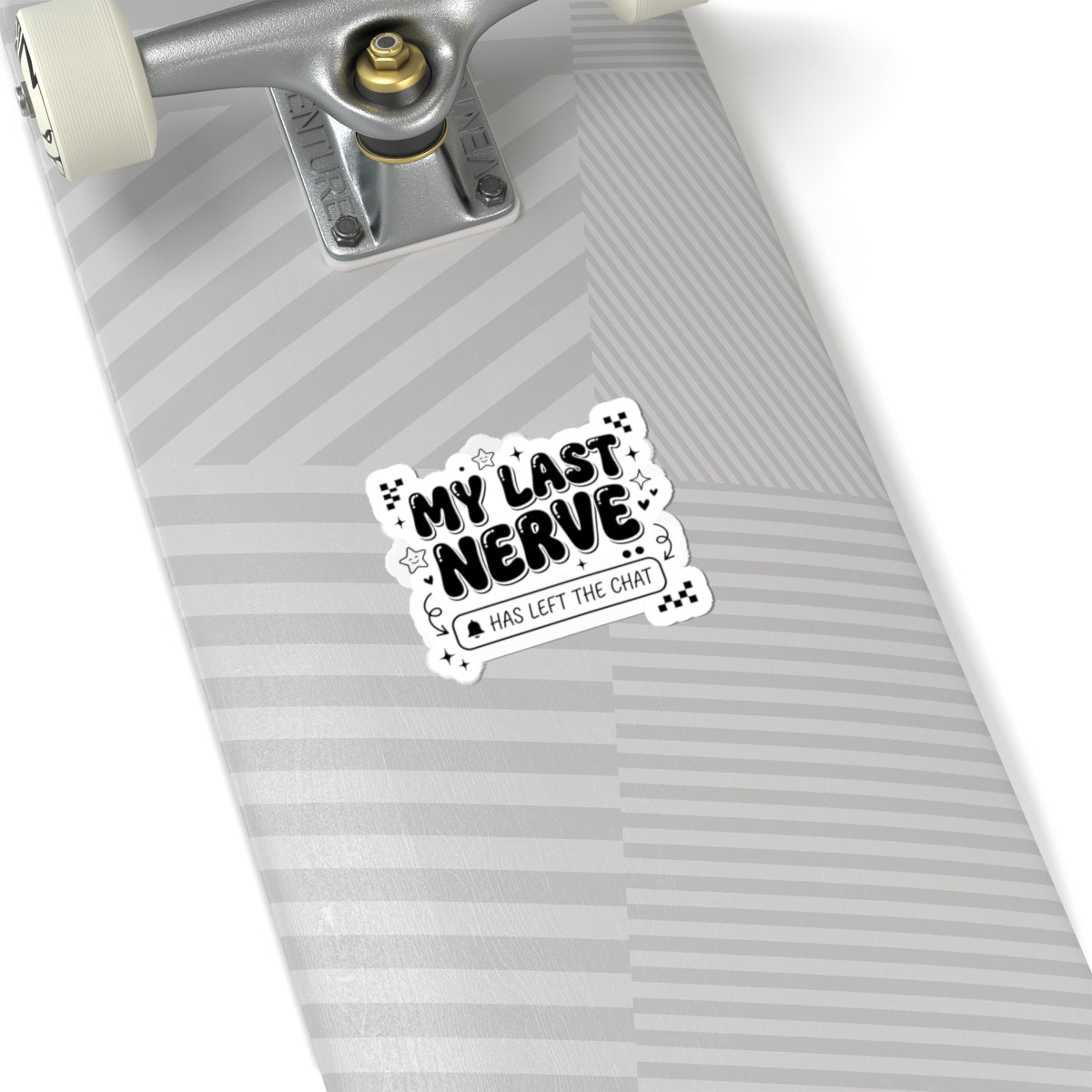 My Last Nerve Sticker | Gen Z Sassy, Snarky Typography Kiss-Cut